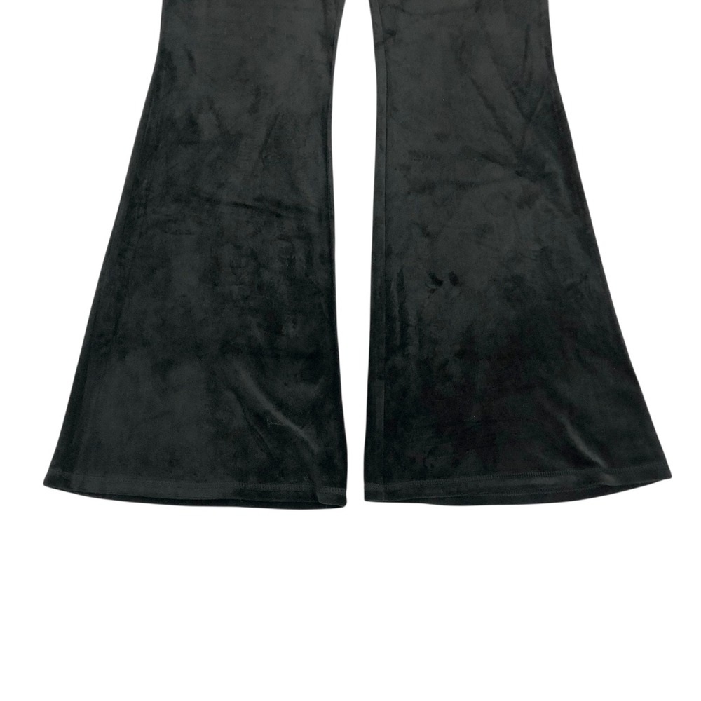 Juicy Couture Y2K 90s Bling Velvet Low Rise Flare Track Pants Pajama Pants Large - Picture 5 of 15
